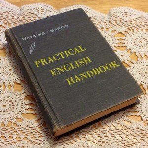 Vintage Textbook, Practical English, 1961 book decor item.